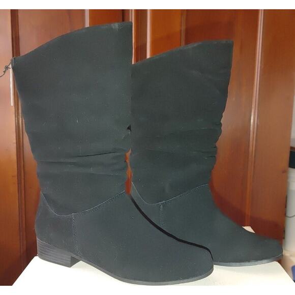 NIB st johns bay Boots "Jamie" Black 9M (B) Ladies Real Leather Suede - Picture 5 of 10